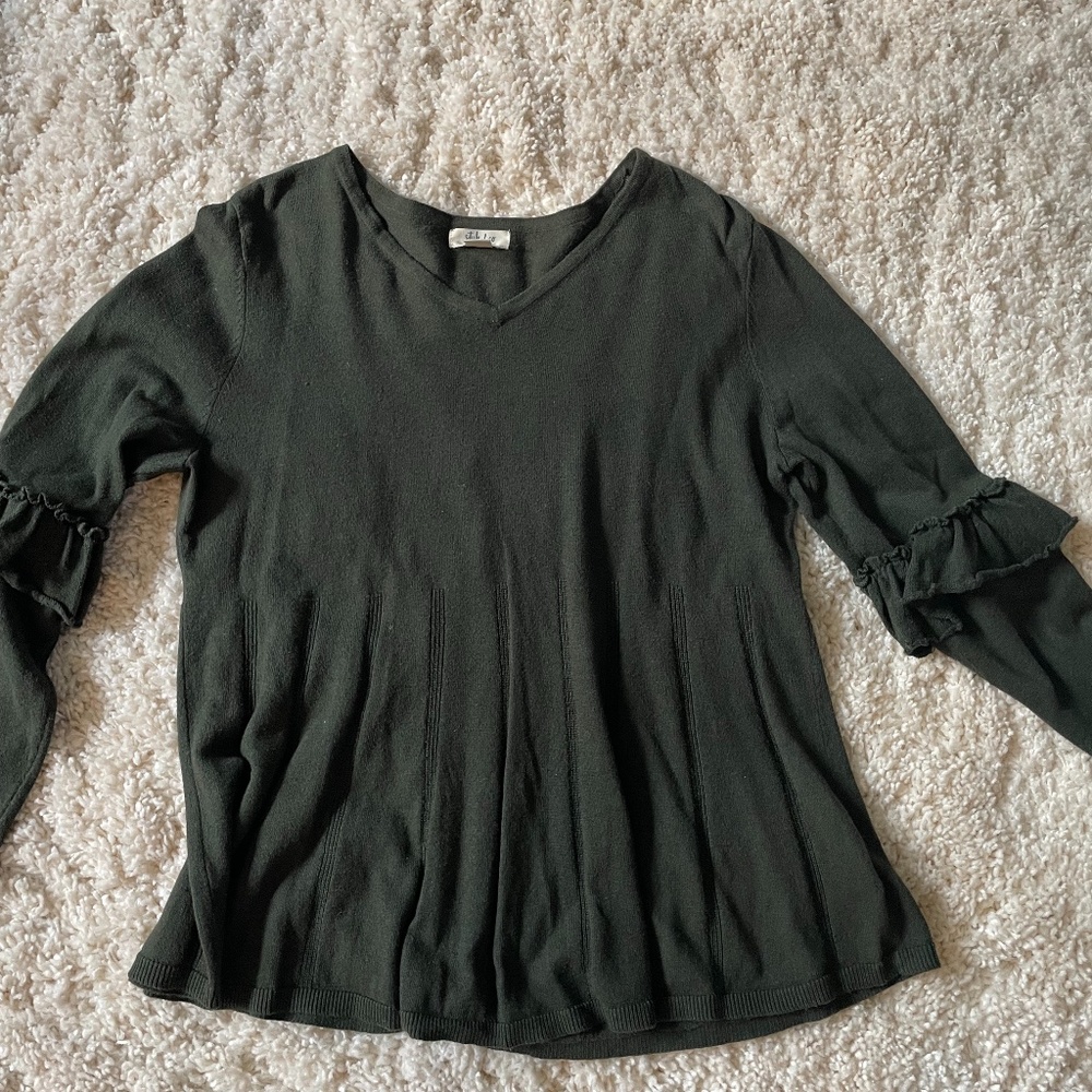 Army Green lightweight sweater